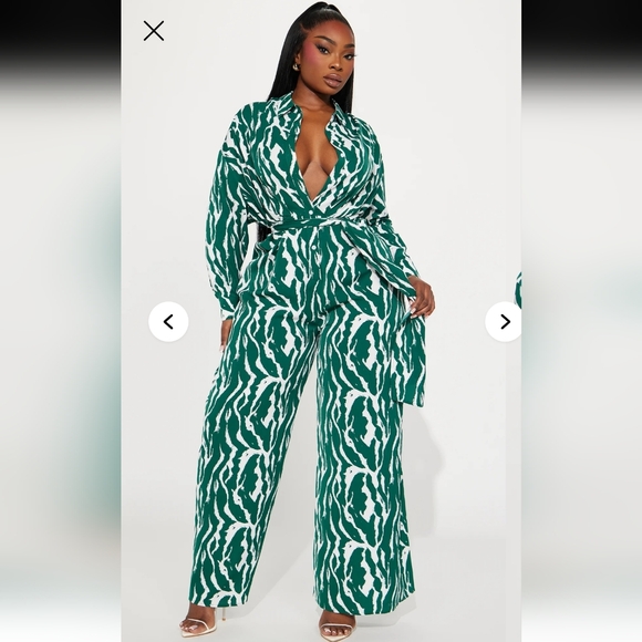 Fashion Nova Pants - Fashion Nova Women's 2X Safari Vibes Jumpsuit